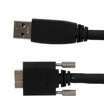 Industrial-Grade USB 3.0 Micro-B to Type-A High-Flex Vision Cable with Dual Screw Locks