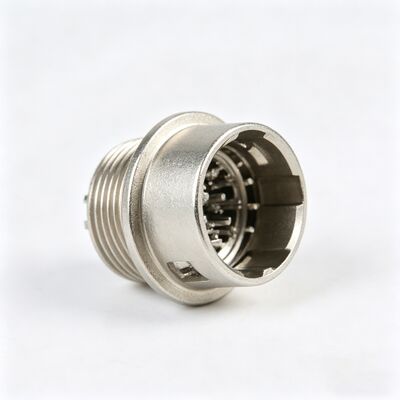 HR10A Series 12-Pin Circular Connector Male/Female Solder Type Receptacle for Industrial Cameras
