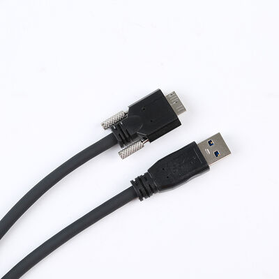 USB 3.0 Industrial Vision High-Flex Drag Chain Cable Τύπος-Α σε Μικρο-Β με Στροφικό Κλειδί