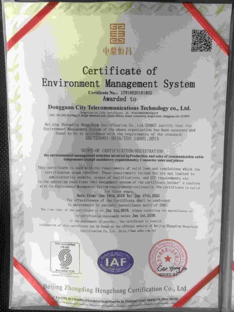 ΚΙΝΑ Dongguan RitianLink Technology Co., Ltd. Πιστοποιήσεις