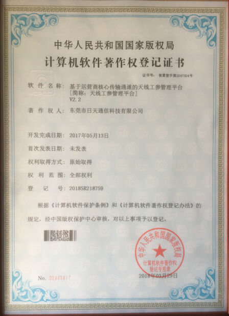 ΚΙΝΑ Dongguan RitianLink Technology Co., Ltd. Πιστοποιήσεις